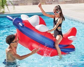 Great Price. Airplane Inflatable Ride-on pool floats For Adult And Kids.