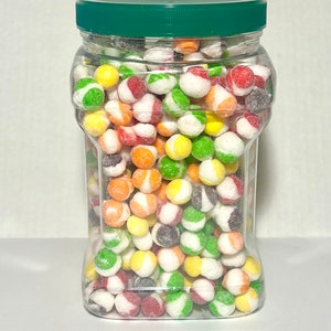 Freeze Dried Bulk Sour Rainbow Crunch Candy 54oz Induction Foil Sealed Container Party Snacks Made Fresh
