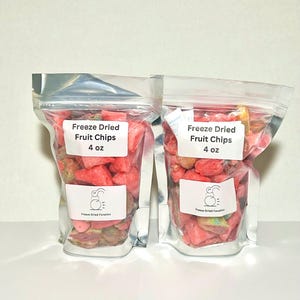 Freeze Dried Candy Fruit Roll Up Chips Delicious Snacks Made Fresh Each Order