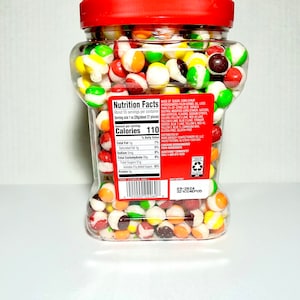 Freeze Dried Bulk Rainbow Crunch Candy Original Flavor 54oz Container Tasty Made Fresh