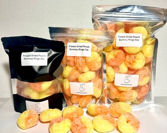 Gevriesdroogde Perzik Ring Soezen Perzik Smaak Feestsnacks Vers Gemaakt