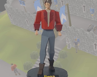 Runescape/OSRS Hans miniature | High quality hand painted Runescape figure | Old School Runescape collectible | Gamer gift