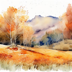Autumn Mountain Full Coverage Counted Cross Stitch Pattern /Instant Download PDF / Pattern Keeper MarkUp R-XP Compatible Print at Home