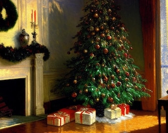Christmas Morning is a Full Coverage Counted Cross Stitch Pattern /Instant Download PDF Pattern Keeper MarkUp R-XP Compatible Print at Home