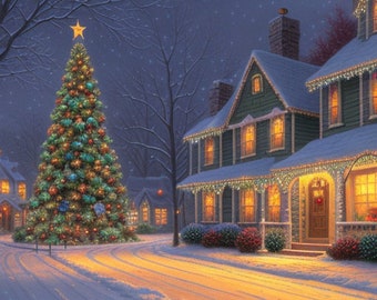 Christmas Eve is a Full Coverage Counted Cross Stitch Pattern /Instant Download PDF /Pattern Keeper and MarkUp R-XP Compatible Print at Home