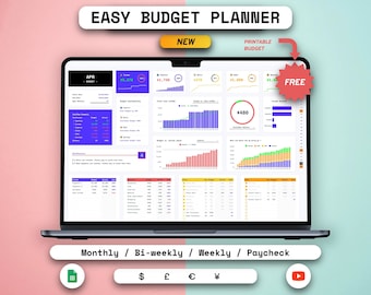 Easy Budget Planner: Google Sheets & Printable PDF