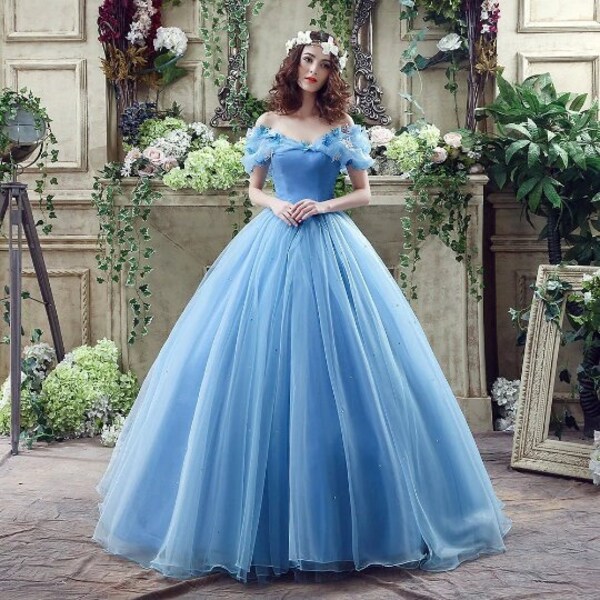 Cinderella Prom Dress Etsy
