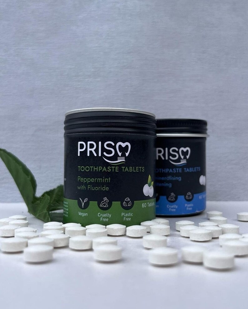 Toothpaste Tablets Peppermint With Fluoride 60 Pcs Eco Friendly