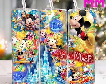 Cartoon 20 oz Skinny Tumbler Png, Cartoon Characters 20oz Tumbler Png, Movies Characters Straight and Taper Tumbler Wrap, 20oz Tumbler Wrap