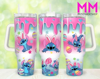 Pasen Cartoon 40oz Tumbler Png, Happy Easter Day Tumbler 40oz Png, Paashaas 40oz Tumbler Wrap, Retro Pasen 40oz Quencher Tumbler