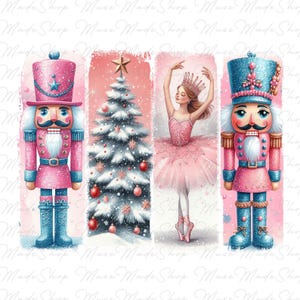 Retro Nutcracker Png, Nutcracker Ballet Png, Christmas Nutcracker Png, Preppy Christmas Png, Ballet Png, Pink Christmas Png, Christmas Tree