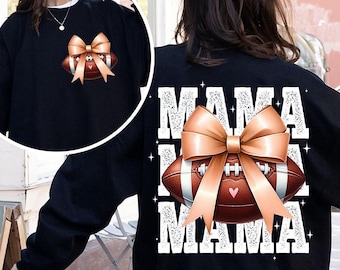 Football Mom Png, Coquette Football png, Football Bow png, Football Mama png, Game Day Png, Football Season Png, Fall Football Png