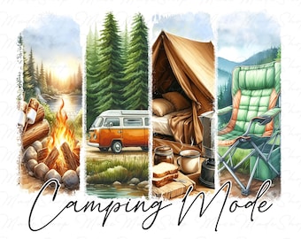 Camping Mode Png, Camping Life Png, Family Adventure Png, Vintage Camping Png, Retro Summer Png, Camp Life Png, Vintage Camp Png,Camping Png
