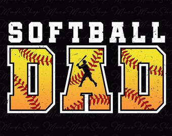 Retro Softball Dad Png, Fathers Day Shirt Png, Dad Png, Father's Day Png, Father Png, Gift for Dad Png, Fathers Day Gift Png, Softball Daddy