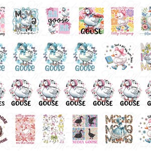 20+ Floral Mama Goose Png, Mama Silly Goose Png, Goose Mama Png, Mother&#39;s Day Gift Png, Goose Mothers Day Png, Flower Goose Png, Goose Png