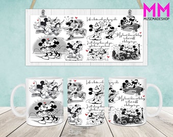 Christmas Cartoon Mug Wrap, Christmas 11oz & 15oz Mug Template, 11oz Mug Png, 15oz Mug Png, Coffee Mugs Png, Mug Press Sublimation Wrap