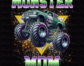 Monster Truck Mom Png, Monster Truck Mama Png, Retro Mama png, Monster Jam Mom Png, Mom Life Png, Mothers Day Png, Mothers Day Gift