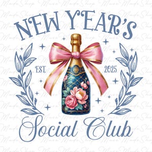 Happy New Year 2025 Png, New Year 2025 Png, New Year&#39;s Social Club Png, Retro New Years Png, Glitter New Year Png, 2025 Png, Disco Ball Png