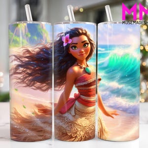 Cartoon Princess 20 oz Skinny Tumbler Png, Cartoon Characters 20oz Tumbler Png, Movies Characters Straight and Taper Tumbler Wrap