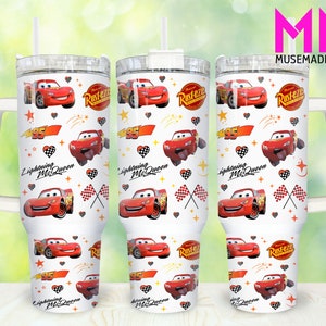 Cartoon Characters 40oz Tumbler Png, Cartoon Cars Tumbler 40oz Png, Cartoon 40oz Tumbler Wrap, Cars 40oz Quencher Tumbler