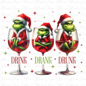 Christmas Character Png, Christmas Wine Png, Drink Drank Drunk Png, Merry Christmas Png, Christmas Season Png, Trendy Christmas Png