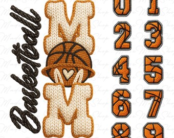 Custom Yarn Crochet Basketball Mom Png, Cozy Knit Basketball Png, Faux Crochet Basketball Png, Basketball Mama Png, Crochet Game Day Png