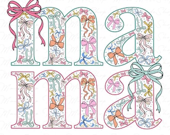 Preppy Mama Coquette Png, Coquette Mama Png, Retro Mama png, Preppy Mama Png, Mom Bow Png, Mothers Day Png, Mothers Day Gift, Mama Bow
