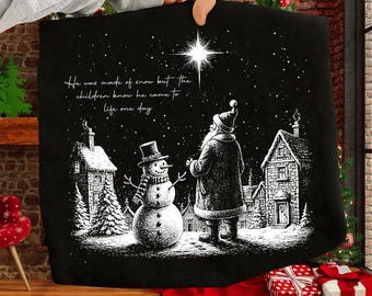 Whimsical Christmas Santa Png, Christmas Reindeer Png, Believe In The Magic Of Christmas Png, Santa Claus and Reindeer Png, Christmas Png