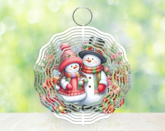 Christmas Snowman Wind Spinner Png, Snowman Wind Spinner Png, Christmas Wind Spinner Png, Hanging Wind Spinner for Outdoors Sublimation