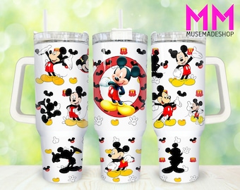 Cartoon Characters 40oz Tumbler Png, Cartoon Tumbler 40oz Png, Movies Characters 40oz Tumbler Wrap,Mouse 40oz Quencher Tumbler