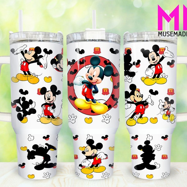 Cartoon Characters 40oz Tumbler Png, Cartoon Tumbler 40oz Png, Movies Characters 40oz Tumbler Wrap,Mouse 40oz Quencher Tumbler