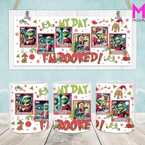 Christmas Mug Wrap, Christmas 11oz & 15oz Mug Template, 11oz Mug Png, 15oz Mug Png, Coffee Mugs Png, Mug Press Sublimation Wrap