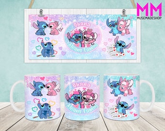 Cartoon Characters Mug Wrap, Cartoon 11oz & 15oz Mug Template, 11oz Mug Png, 15oz Mug Png, Coffee Mugs Png, Mug Press Sublimation Wrap