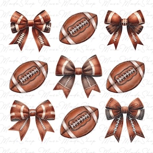 Coquette Football png, Football Bow png, Football mom png, Football png, Game Day Png, Football Season Png, Fall Football Png, Sports png