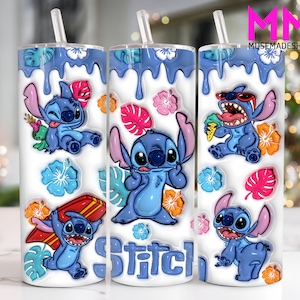 3D aufgeblasene Karikatur 20 Unzen Skinny Tumbler Png, Cartoon Charaktere 20 Unzen Tumbler Png, gerade und Taper Tumbler Wrap, 3D 20 Unzen Tumbler Wrap