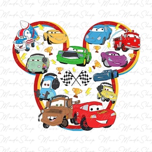 Cartoon Cars Png, Retro Mouse Head Png, Family Vacation Png, Mouse And Friends Png, Family Vacay 2024 Png, Family Trip Png, Vacay Mode Png