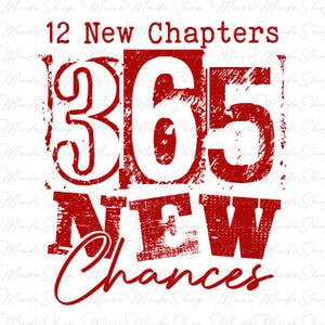 Happy New Year 2025 Png, New Year 2025 Png, 12 New Chapters 365 New Chances Png, Retro New Years Png, Retro New Year Png, 2025 Png
