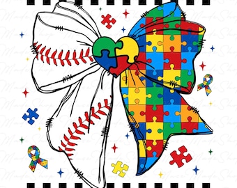 Lazo de béisbol para autismo (en formato PNG), Mamá con autismo (en formato PNG), Concienciación sobre el autismo (en formato PNG), Cinta para el autismo (en formato PNG), Mes del autismo (en formato PNG), Rompecabezas de autismo (en formato PNG), Niño con autismo