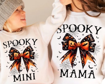 Spooky Mama Halloween Png, Spooky Mini Png, Halloween Mama Png, Mama and Mini Png, Retro Halloween Png, Spooky Season Png, Halloween Mom Png