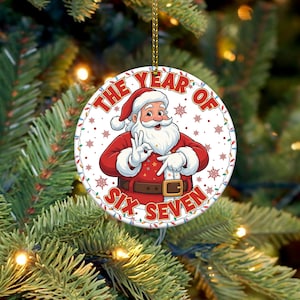 Christmas Recycling Garbage Truck Custom Ceramic Ornament