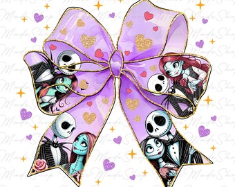 Nightmare Valentine Couple Png, Be My Valentine Png, Valentine Movie Couple Png, Horror Movies Character Png, Valentine Coquette Bow Png