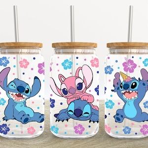 Cartoon Characters 16oz Glass Can Wrap, Cartoon 16 oz Glass Can Png, 16 oz Libbey Glass Can Wrap, 16 oz Tumbler Wrap Png, Sublimation Design