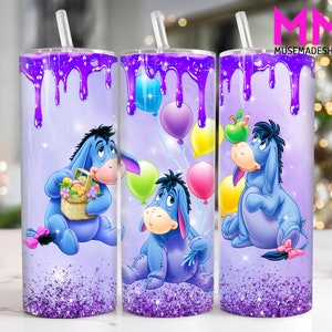 Cartoon 20 oz Skinny Tumbler Png, Cartoon Characters 20oz Tumbler Png, Movies Characters Straight and Taper Tumbler Wrap