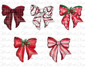 Bundle Christmas Coquette Bow Png, Coquette Christmas Png, Candy Cane Png, Merry Christmas Lights Png, Christmas Tree Png, Retro Christmas