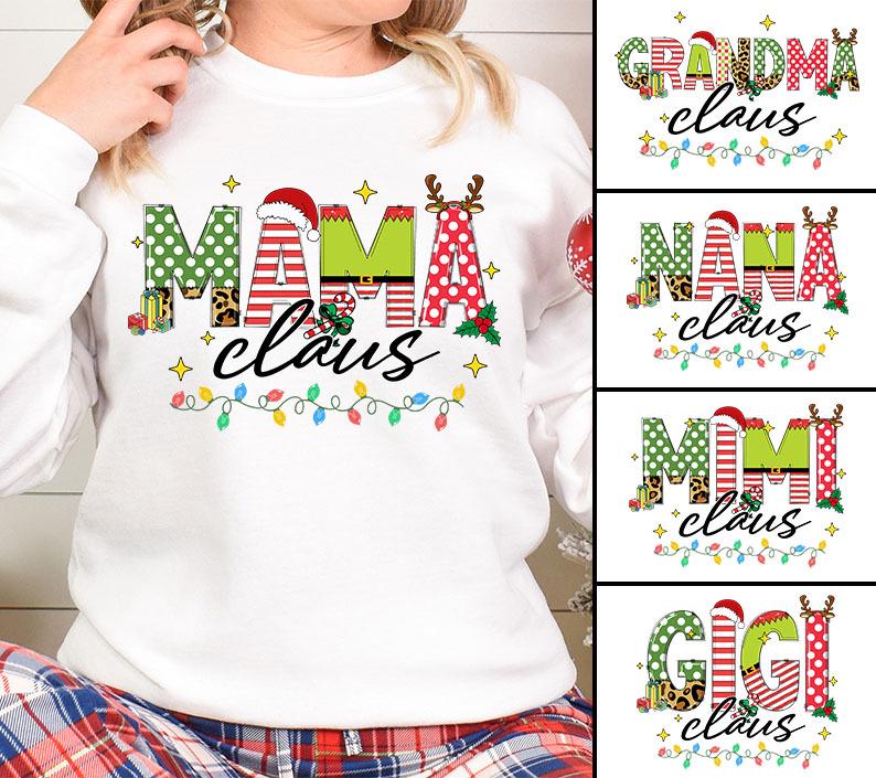 Christmas Mama Claus Png, Christmas Mom Png, Merry Christmas Png, Christmas Nana Gigi Claus Png, Christmas Reindeer Png, Christmas Grandma