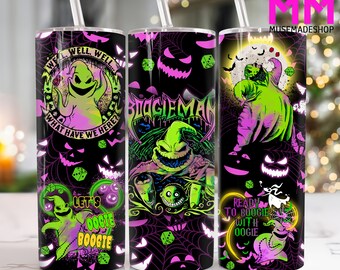 Horror Character 20 oz Skinny Tumbler Png, Movies Characters 20oz Tumbler Png, Horror Halloween Straight and Taper Tumbler Wrap