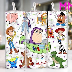 Cartoon 20 oz Skinny Tumbler Png, Cartoon Characters 20oz Tumbler Png, Movies Characters Straight and Taper Tumbler Wrap, 20oz Tumbler Wrap
