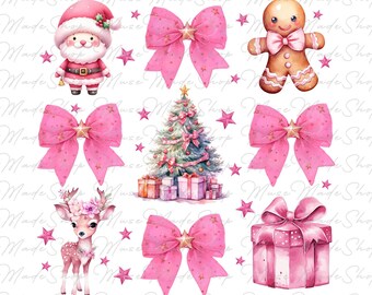 コケット ピンク クリスマス Png、ピンク リボン クリスマス Png、トレンディ サンタ Png Png、クリスマス コケット リボン Png、メリー クリスマス Png、クリスマス Png