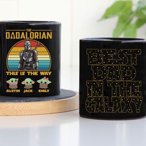 Personalized I&#39;m Their Father 11oz Mug Wrap, Galaxy Dad 11oz Mug Template, Dad 11oz Mug Png, Fathers Day Coffee Mugs Png, Dad Mug Wrap