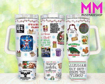 Christmas Movies 40oz Tumbler Png, Merry Christmas Tumbler 40oz Png, Christmas 40oz Tumbler Wrap, Holiday 40oz Quencher Tumbler